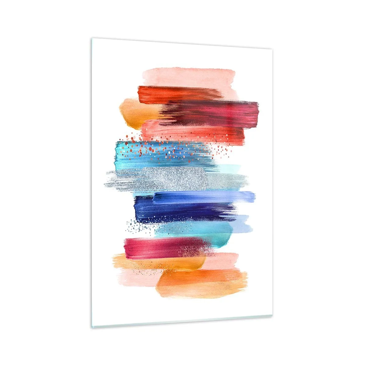 Schilderen op glas - Omhoog en omlaag - 50x70 cm