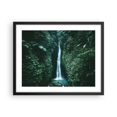 Poster in een zwarte lijst - Tropische spa - 50x40 cm