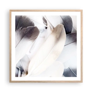Een poster in een licht eiken lijst - Bijna engelachtig - 60x60 cm