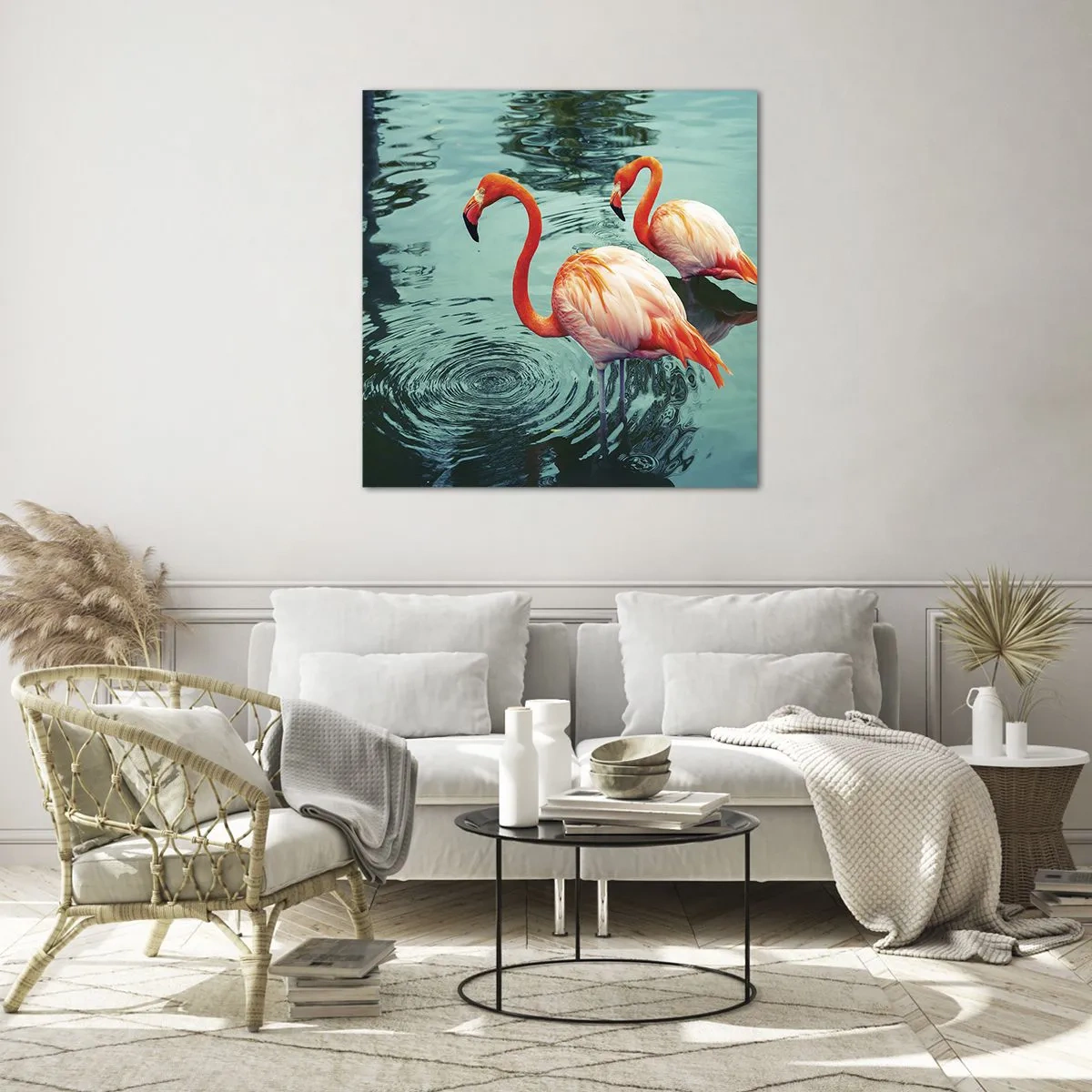 Schilderen op glas - We zijn nu in de mode - 50x50 cm