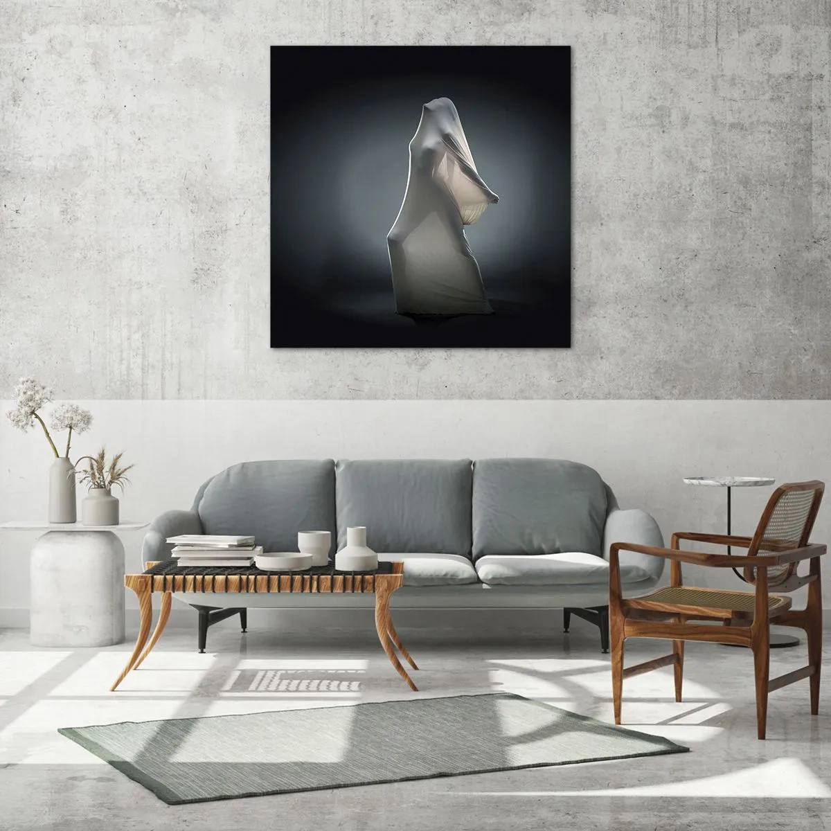 Schilderen op glas - Verborgen verlangens - 70x70 cm