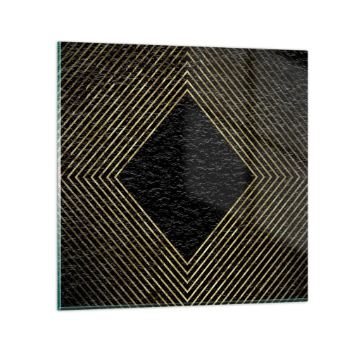Schilderen op glas - Geometrie in glamoureuze stijl - 40x40 cm