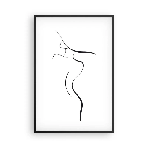 Poster in een zwarte lijst - Ongrijpbaar als een golf - 61x91 cm
