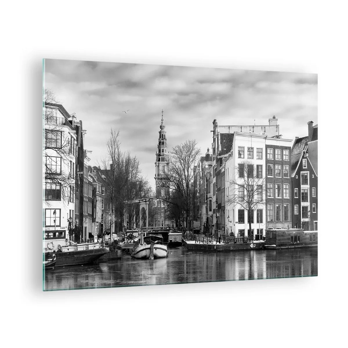 Schilderen op glas - Amsterdamse sferen - 70x50 cm