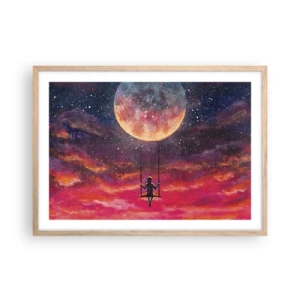 Een poster in een licht eiken lijst - Droom - 70x50 cm