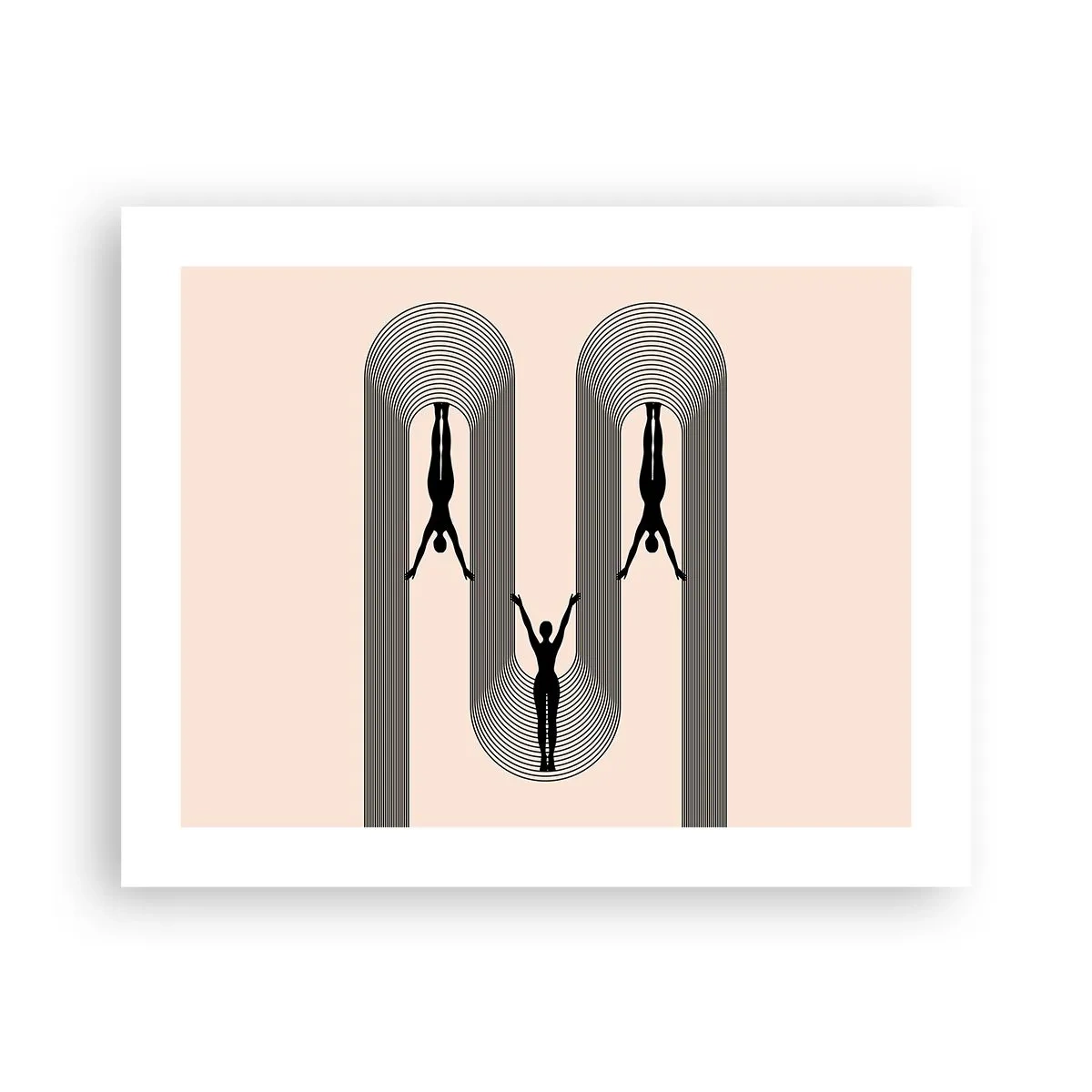 Poster - Op zijn kop - 50x40 cm