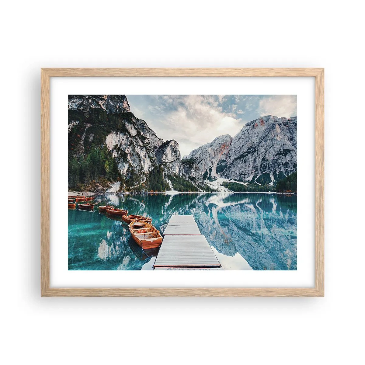 Een poster in een licht eiken lijst - We zullen je schoonheid laten zien - 50x40 cm