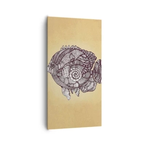 Schilderen op canvas - Uit een oceaan van ornamenten - 65x120 cm