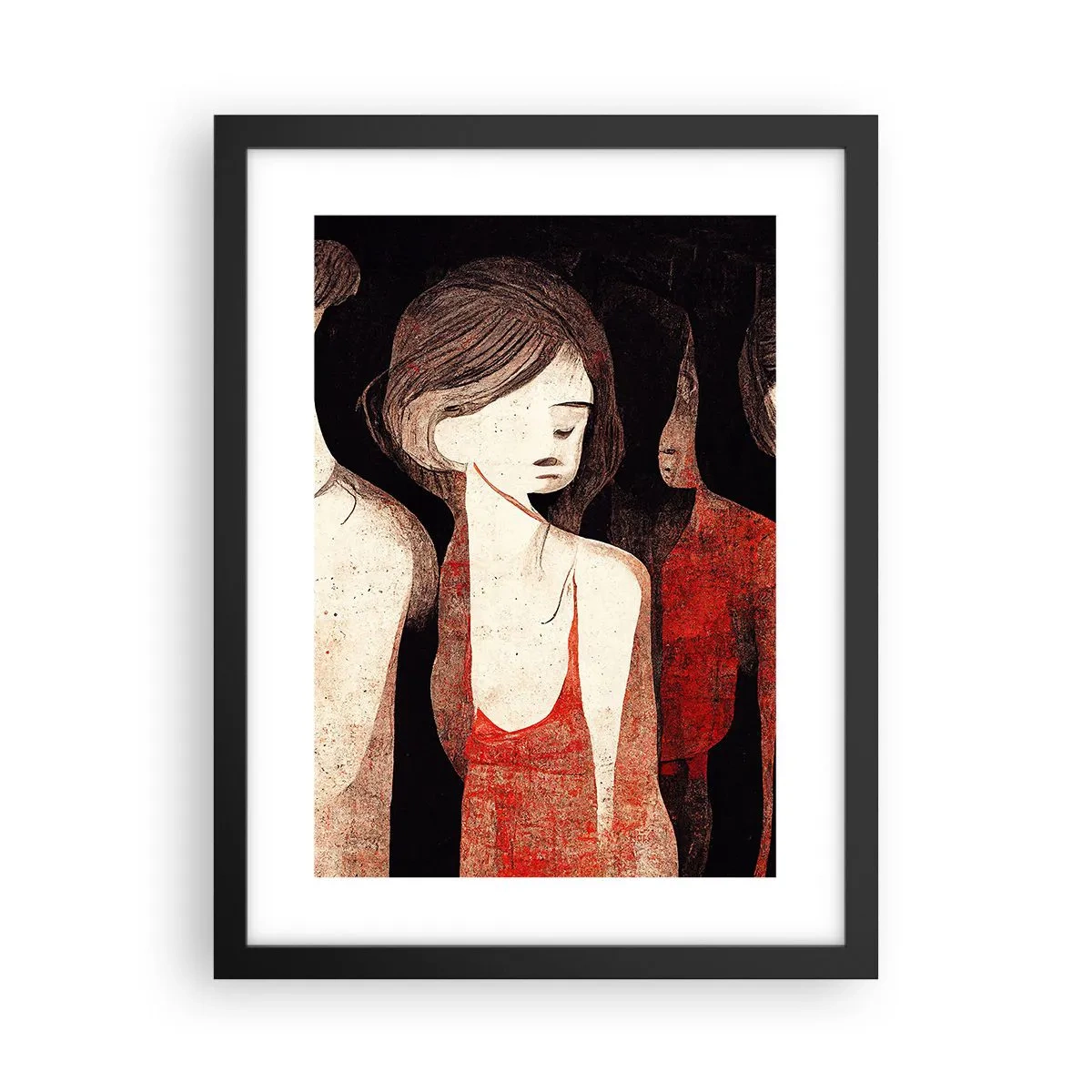 Poster in een zwarte lijst - Madonna's van duisternis - 30x40 cm