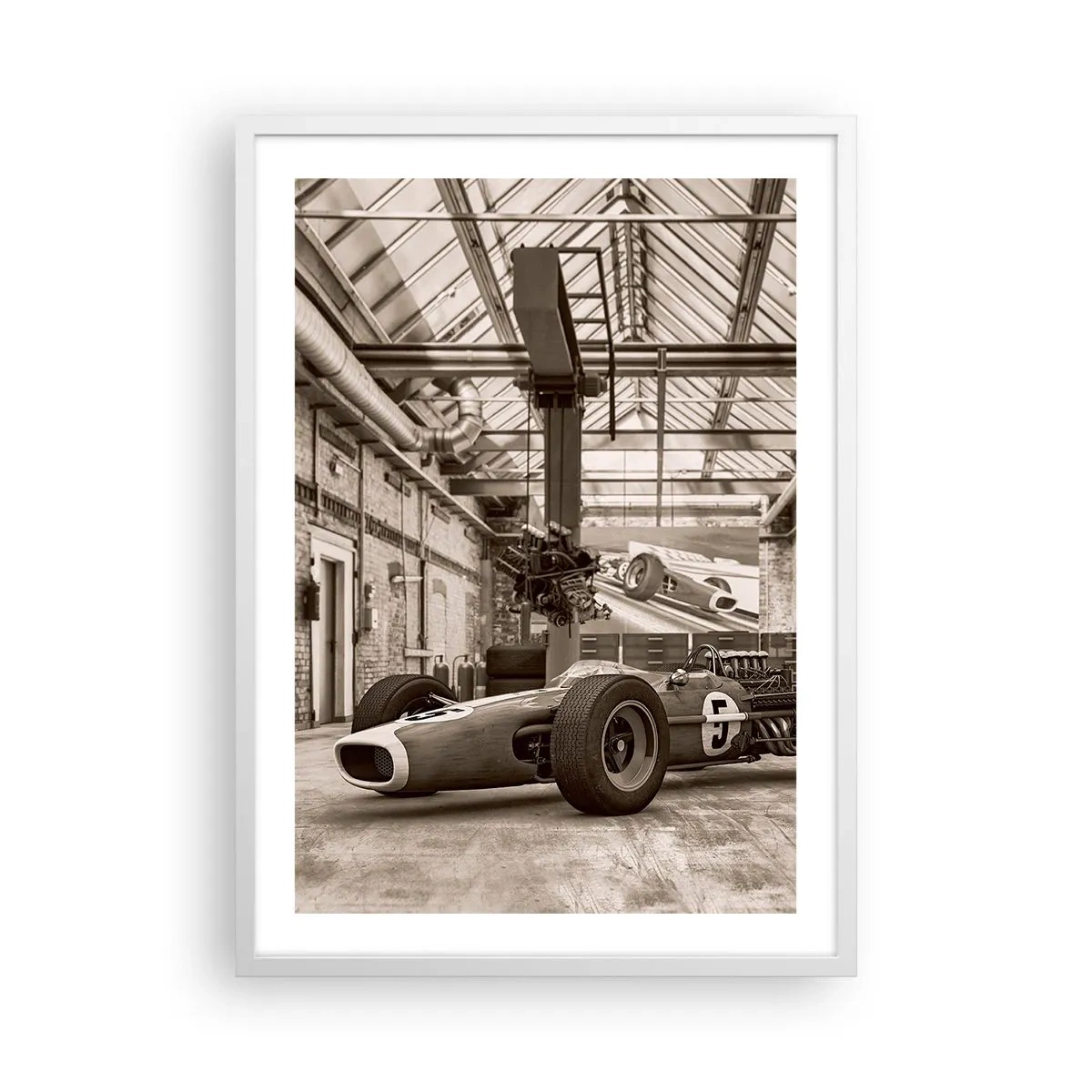 Poster in een witte lijst - De rust van de winnaar - 50x70 cm