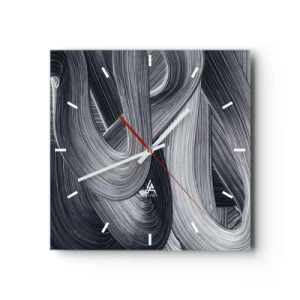 Wandklok - Klok - De vloeibaarheid van de werkelijkheid - 30x30 cm