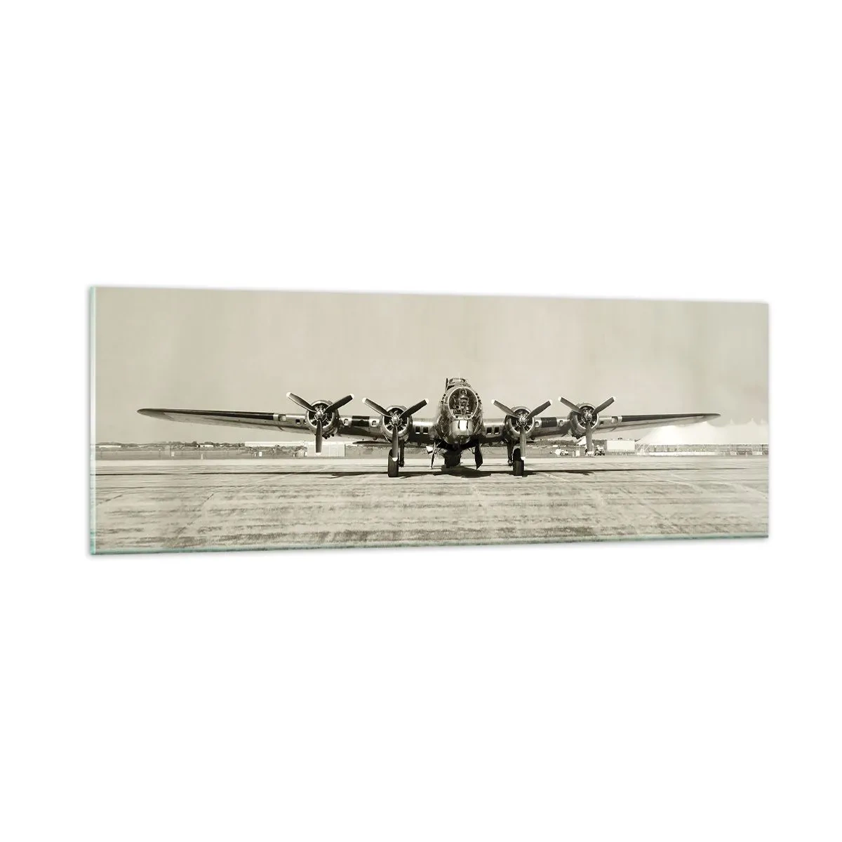 Schilderen op glas - Zoals altijd klaar - 90x30 cm