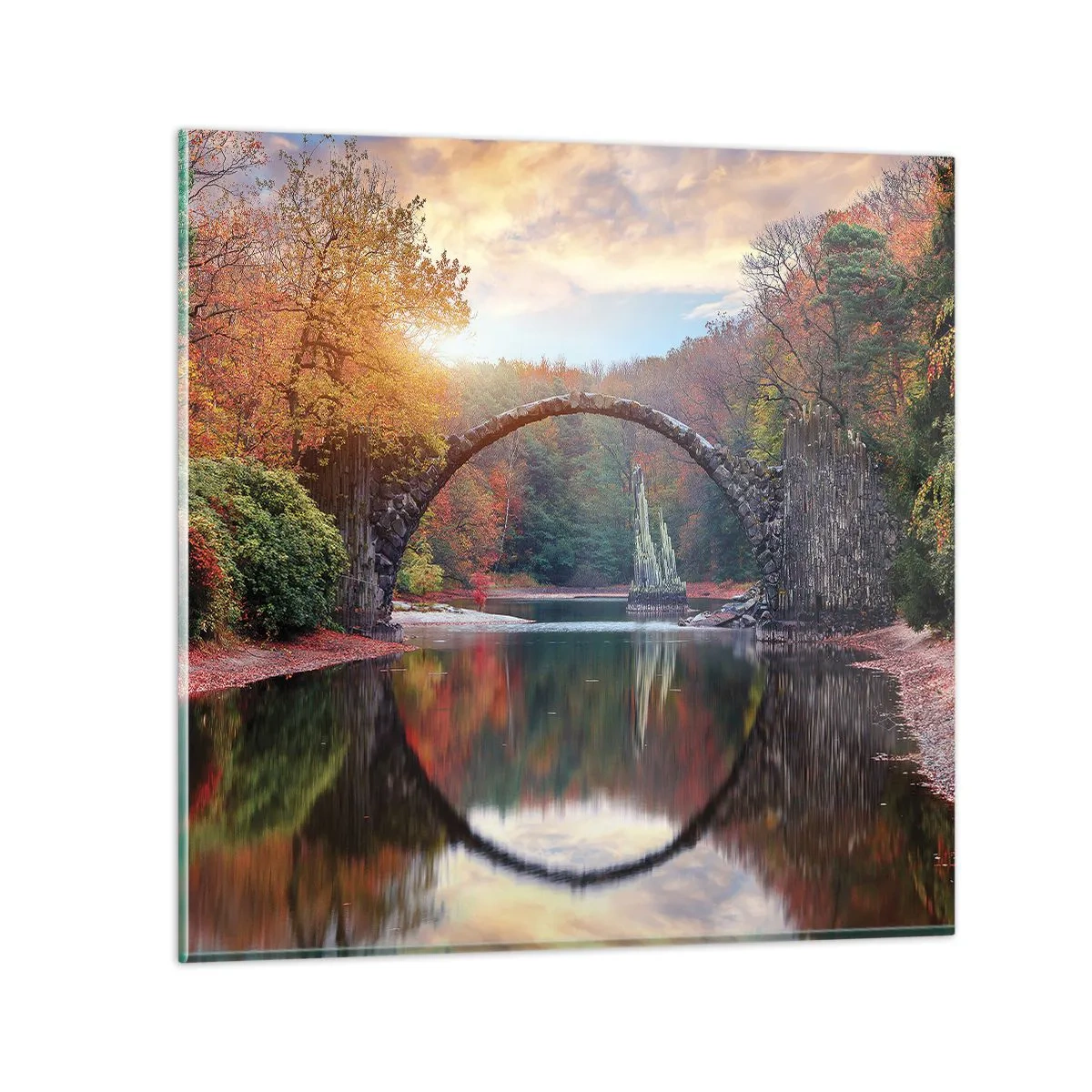 Schilderen op glas - Aan de andere kant van de spiegel - 70x70 cm