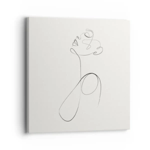 Schilderen op canvas - Loopt in dromen - 30x30 cm