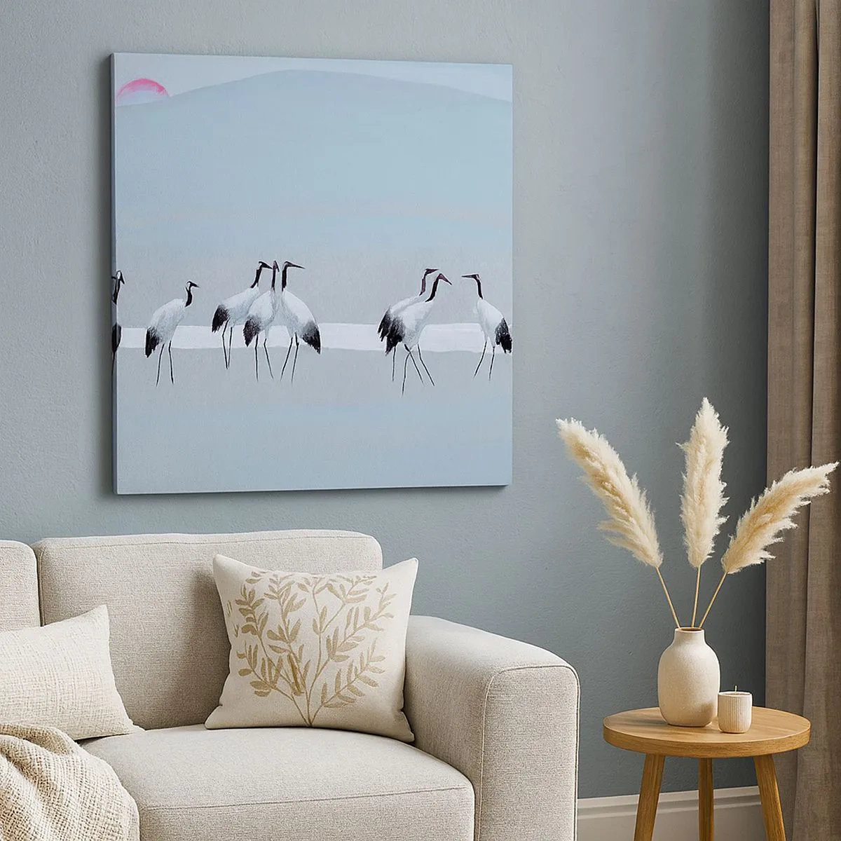 Schilderen op canvas - Na een warme dag - 30x30 cm