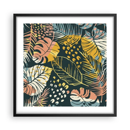 Poster in een zwarte lijst - Lommerrijke fantasie - 50x50 cm