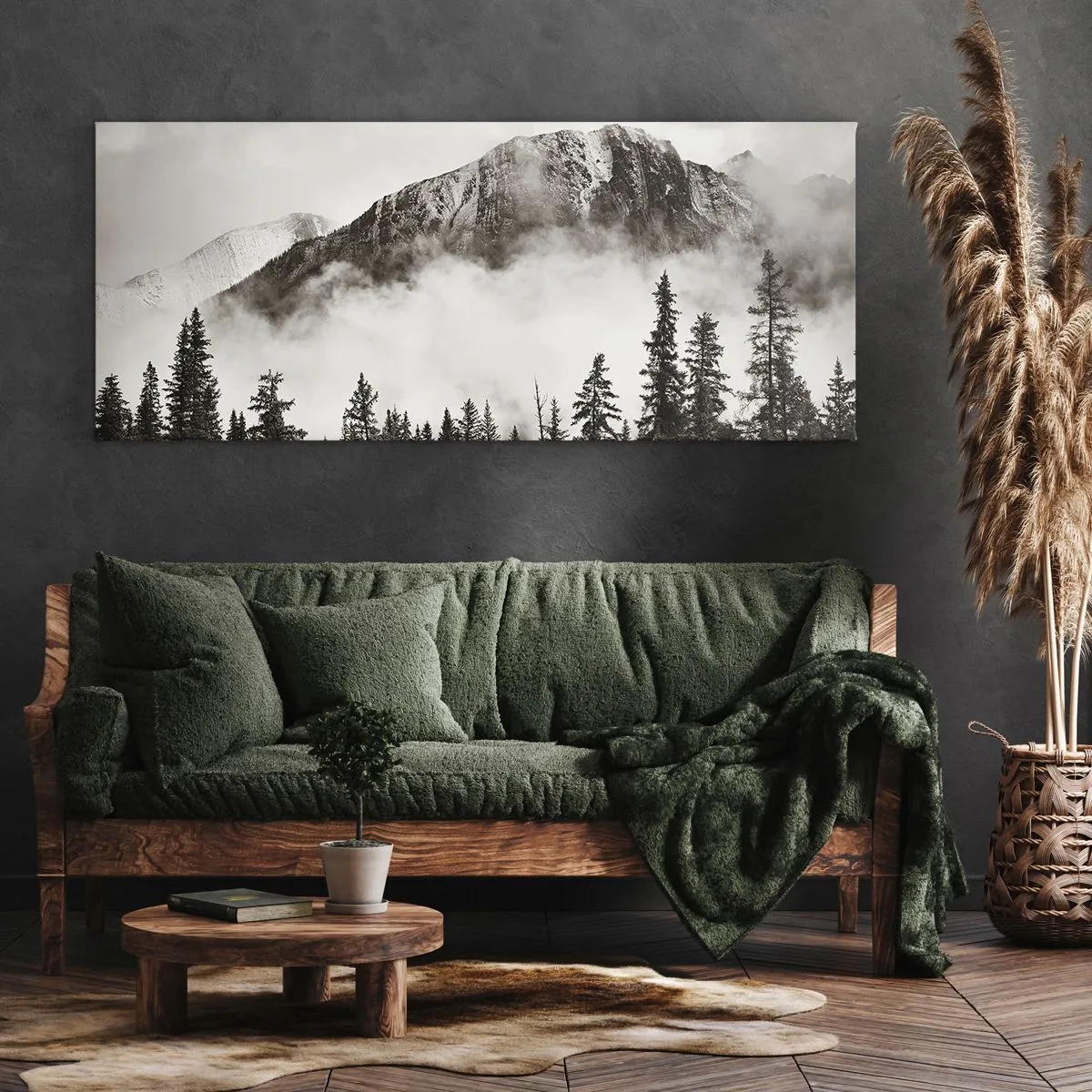Schilderen op canvas - Granieten liniaal - 100x40 cm