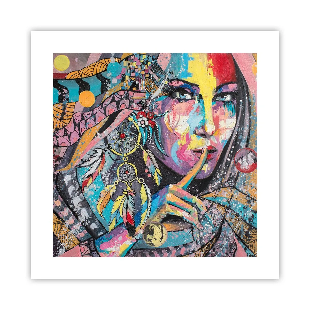 Poster - Zwijg totdat je het begrijpt - 40x40 cm