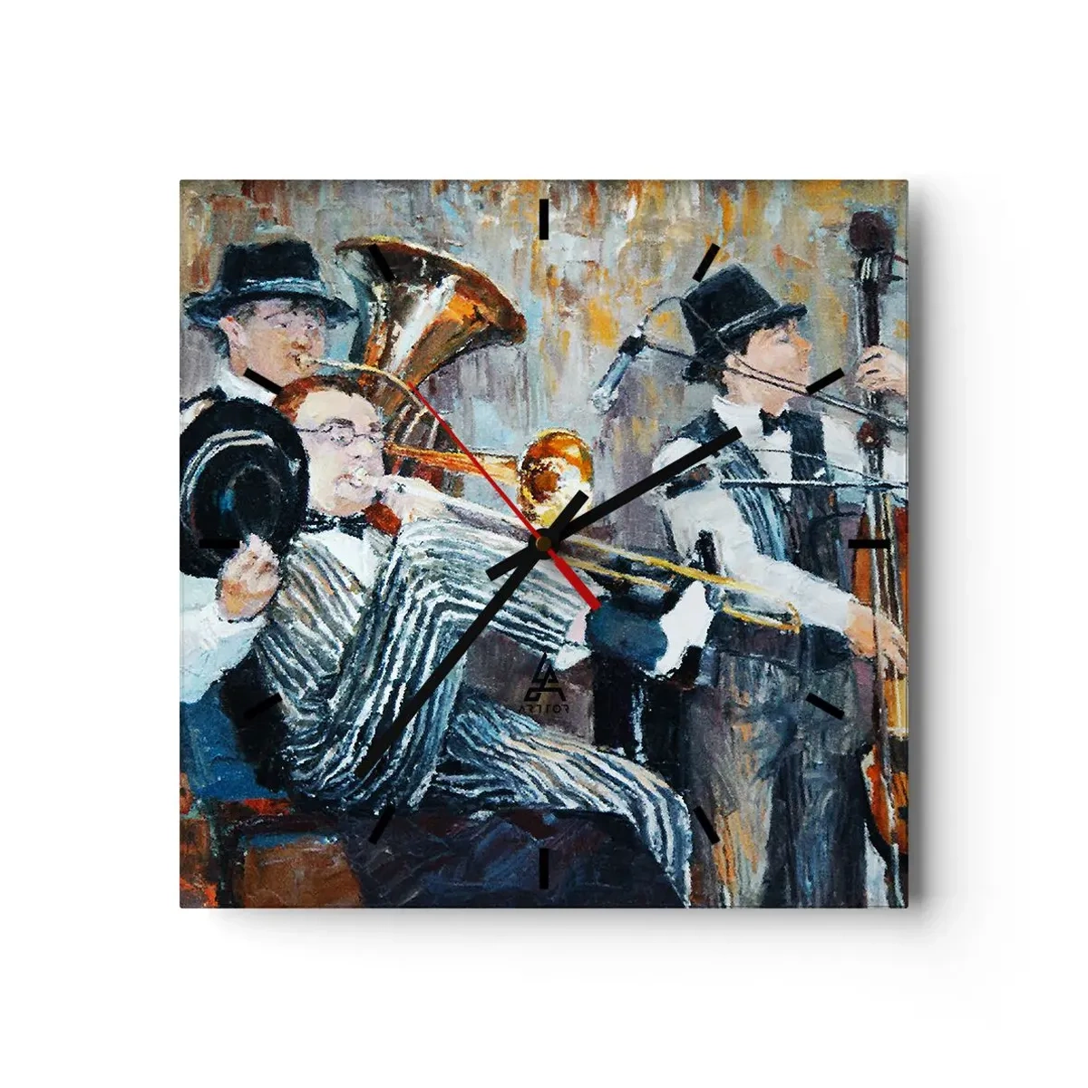 Wandklok - Klok - Al die jazz - 30x30 cm