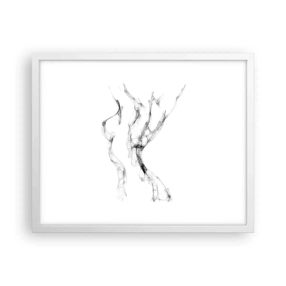 Poster in een witte lijst - Mooi en sterk - 50x40 cm