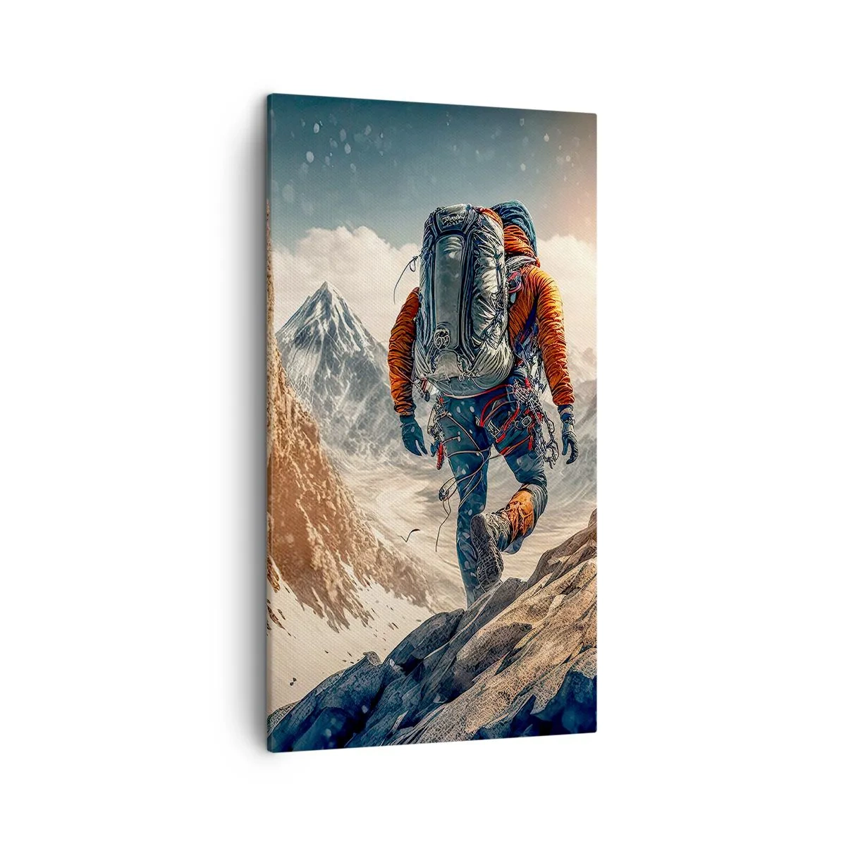 Schilderen op canvas - Eenzame strijder - 45x80 cm