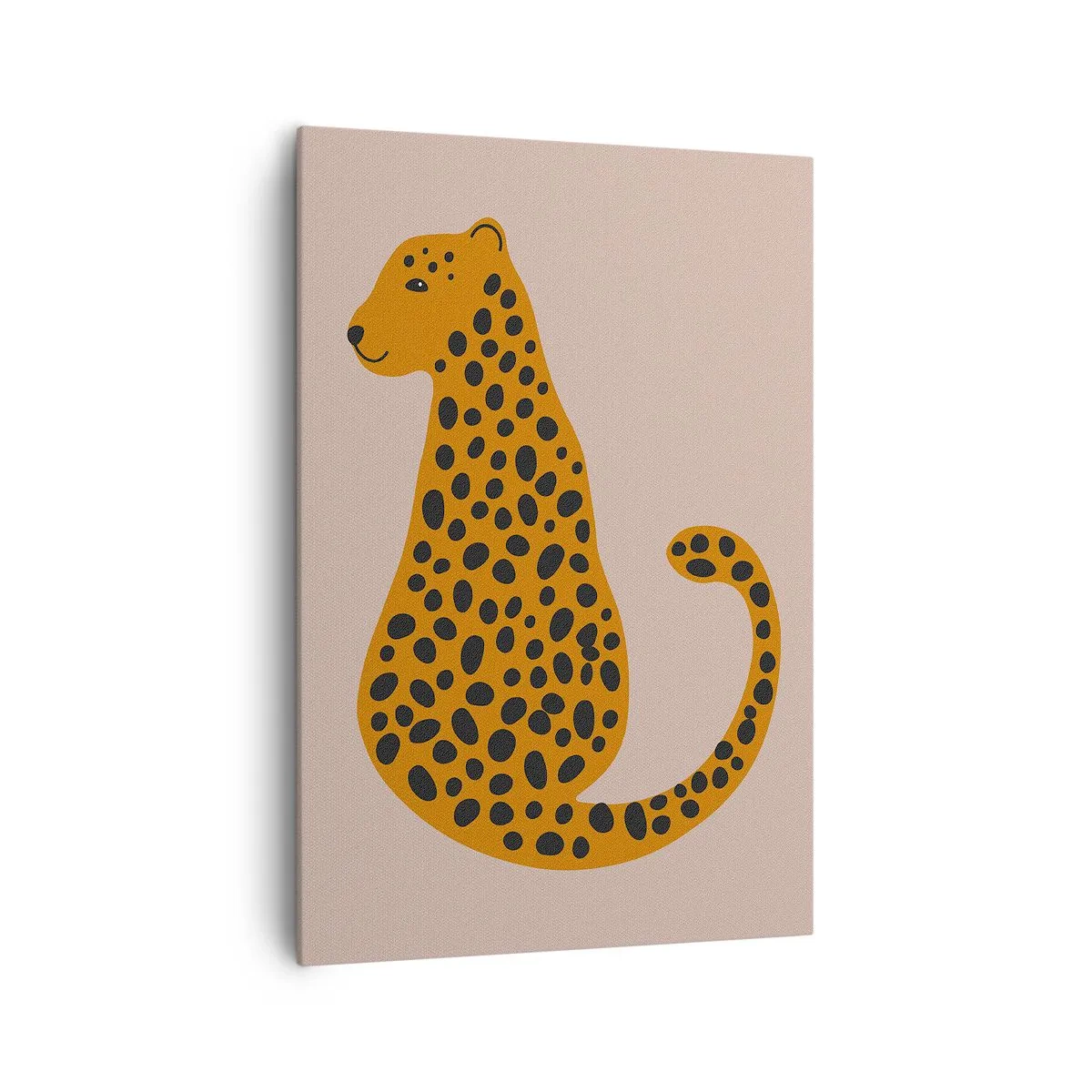 Schilderen op canvas - Luipaardprint is een modieus print - 70x100 cm