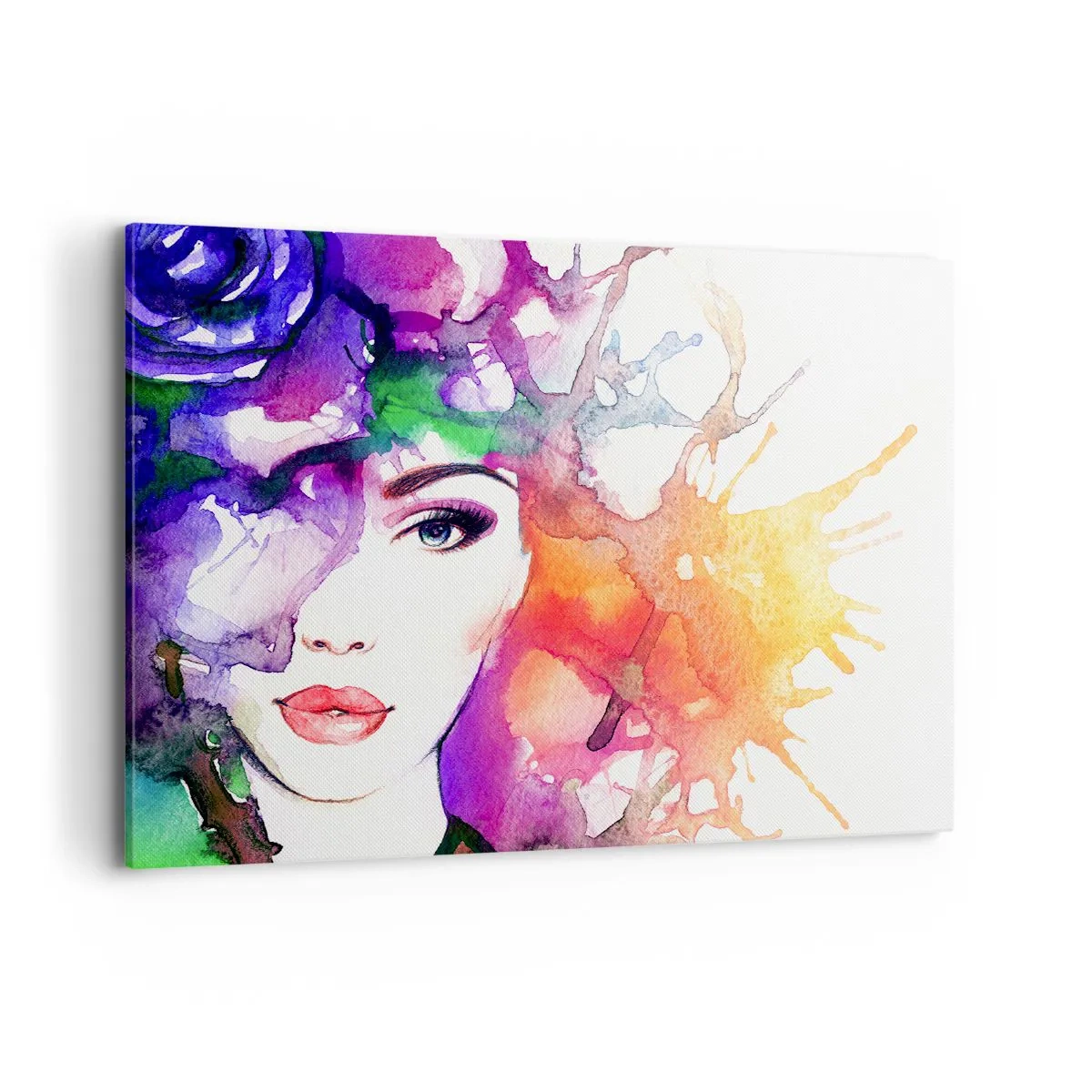 Schilderen op canvas - Met hoofd in de wolken - 100x70 cm