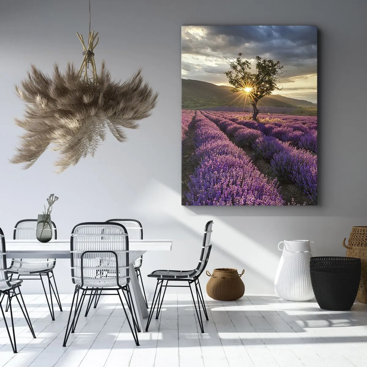 Schilderen op canvas - Lila gekleurd aroma - 50x70 cm