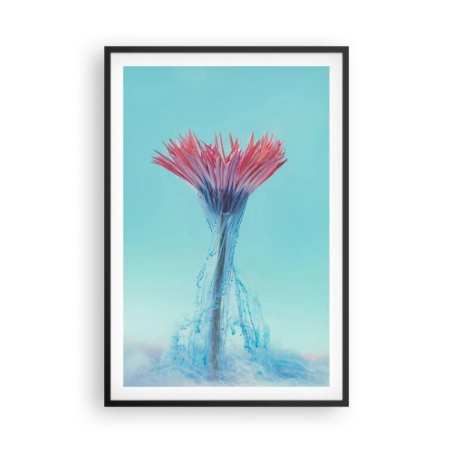 Poster in een zwarte lijst - In een verkwikkende omhelzing - 61x91 cm