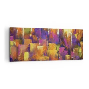 Schilderen op canvas - Metropolitan compositie - 100x40 cm