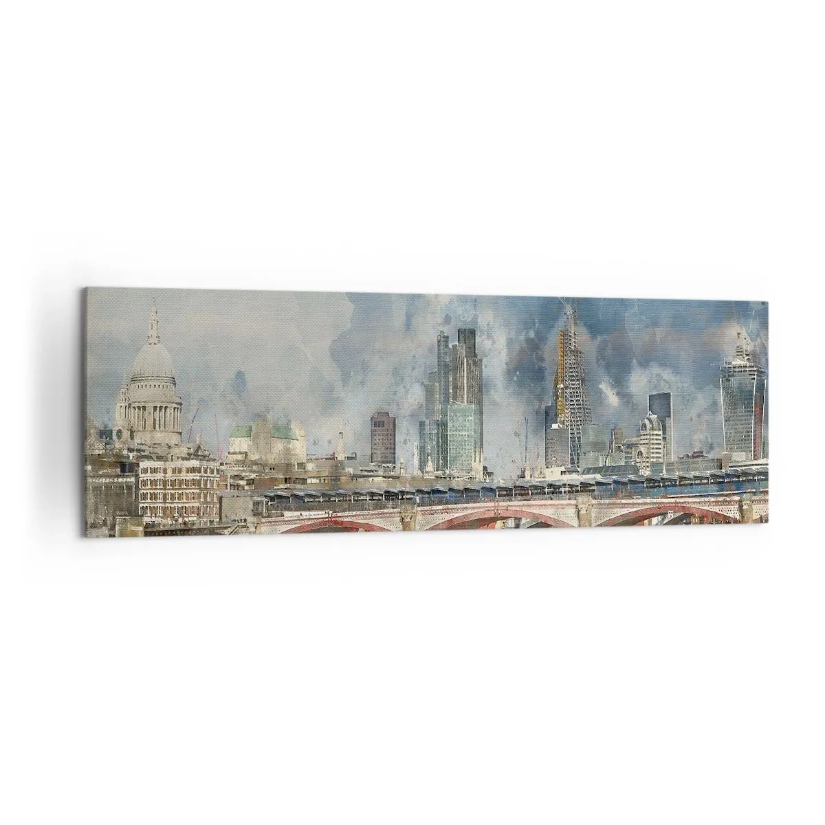 Schilderen op canvas - Londen in al zijn glorie - 160x50 cm