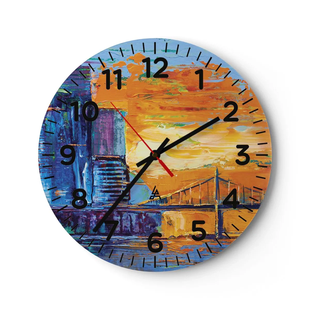 Wandklok - Klok - Cultuur en natuur - 40x40 cm