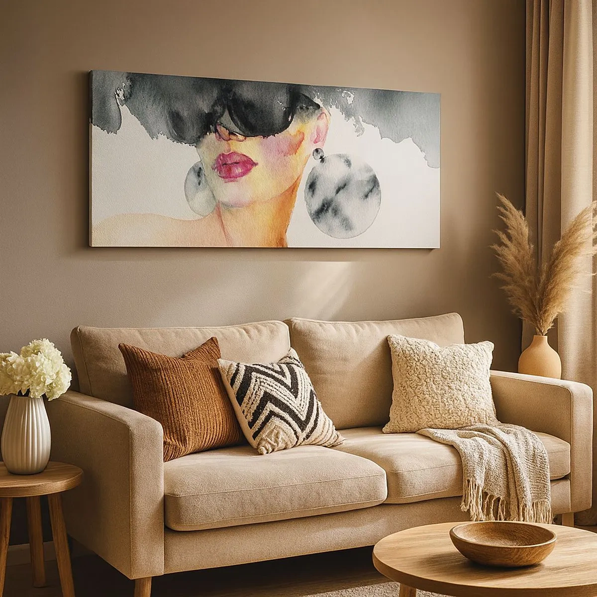 Schilderen op canvas - Het geheim van elegantie - 100x40 cm