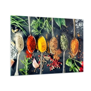 Schilderen op glas - Culinaire magie - 100x70 cm
