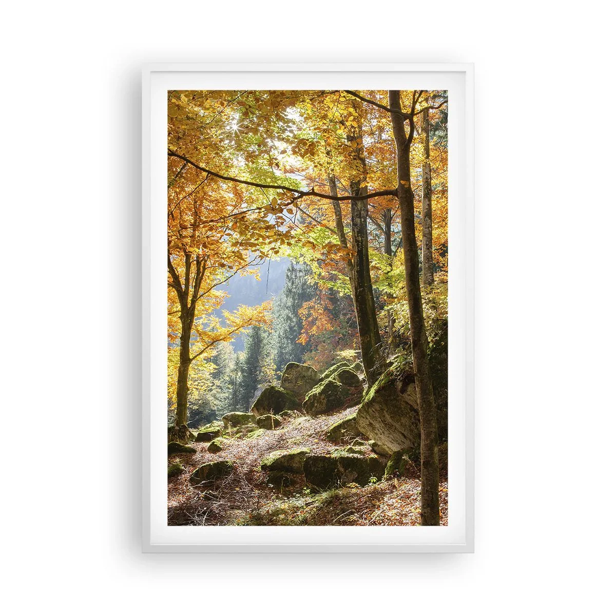 Poster in een witte lijst - Tijd om te ontspannen - 61x91 cm