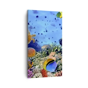 Schilderen op canvas - En wat weten we over het leven... - 45x80 cm