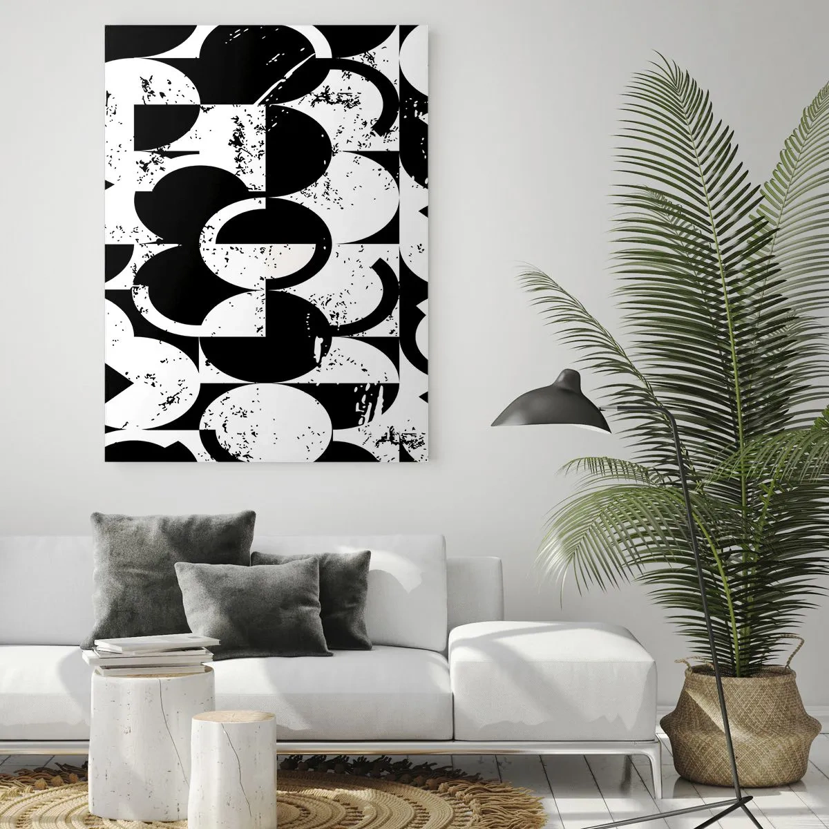 Schilderen op glas - Wit is wit en zwart is zwart - 50x70 cm
