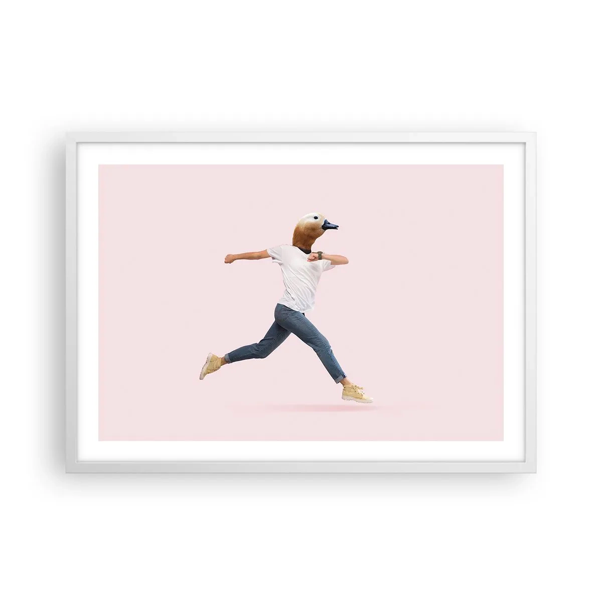 Poster in een witte lijst - Een snufje absurditeit - 70x50 cm