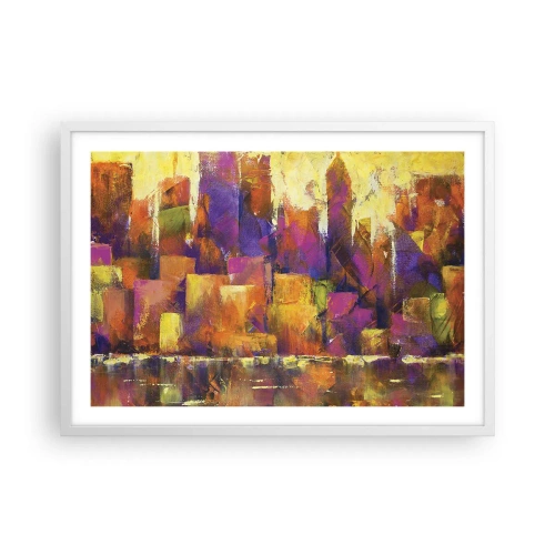 Poster in een witte lijst - Metropolitan compositie - 70x50 cm