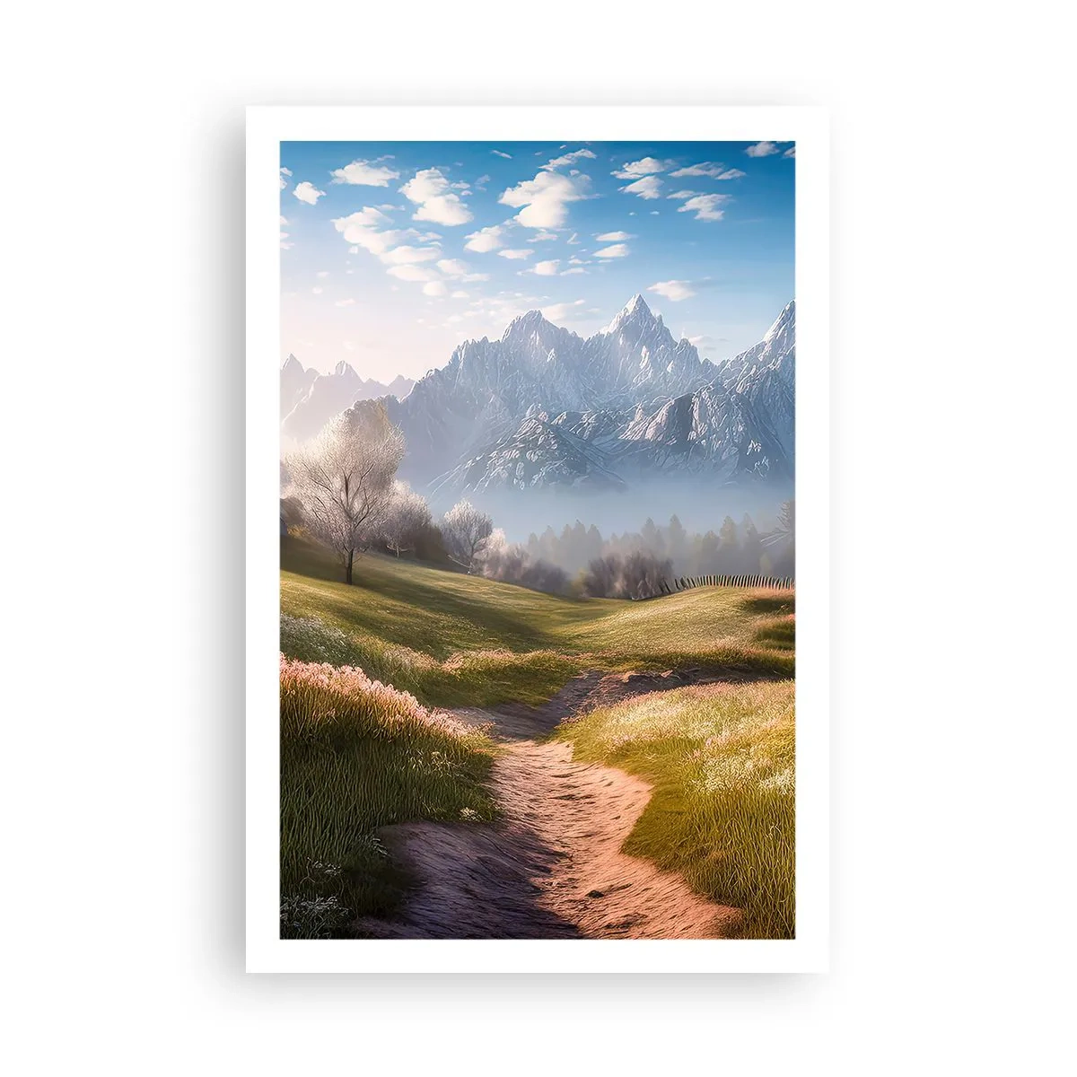 Poster - Idyllische vallei - 61x91 cm