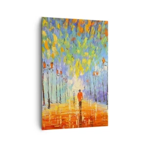Schilderen op canvas - Nachtlied van regen - 80x120 cm