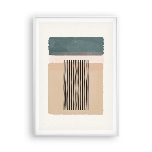 Poster in een witte lijst - Alles is oke - 70x100 cm