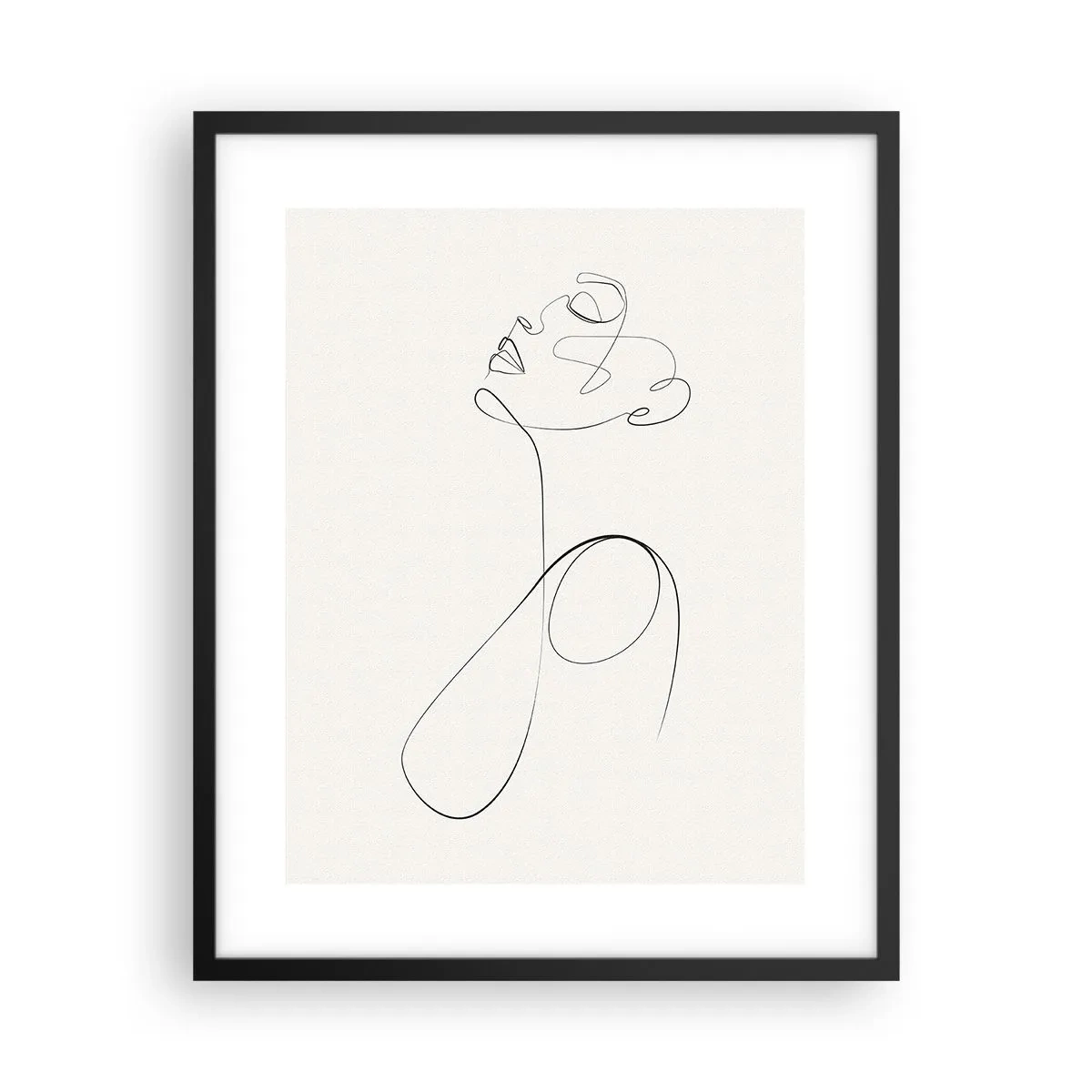 Poster in een zwarte lijst - Loopt in dromen - 40x50 cm