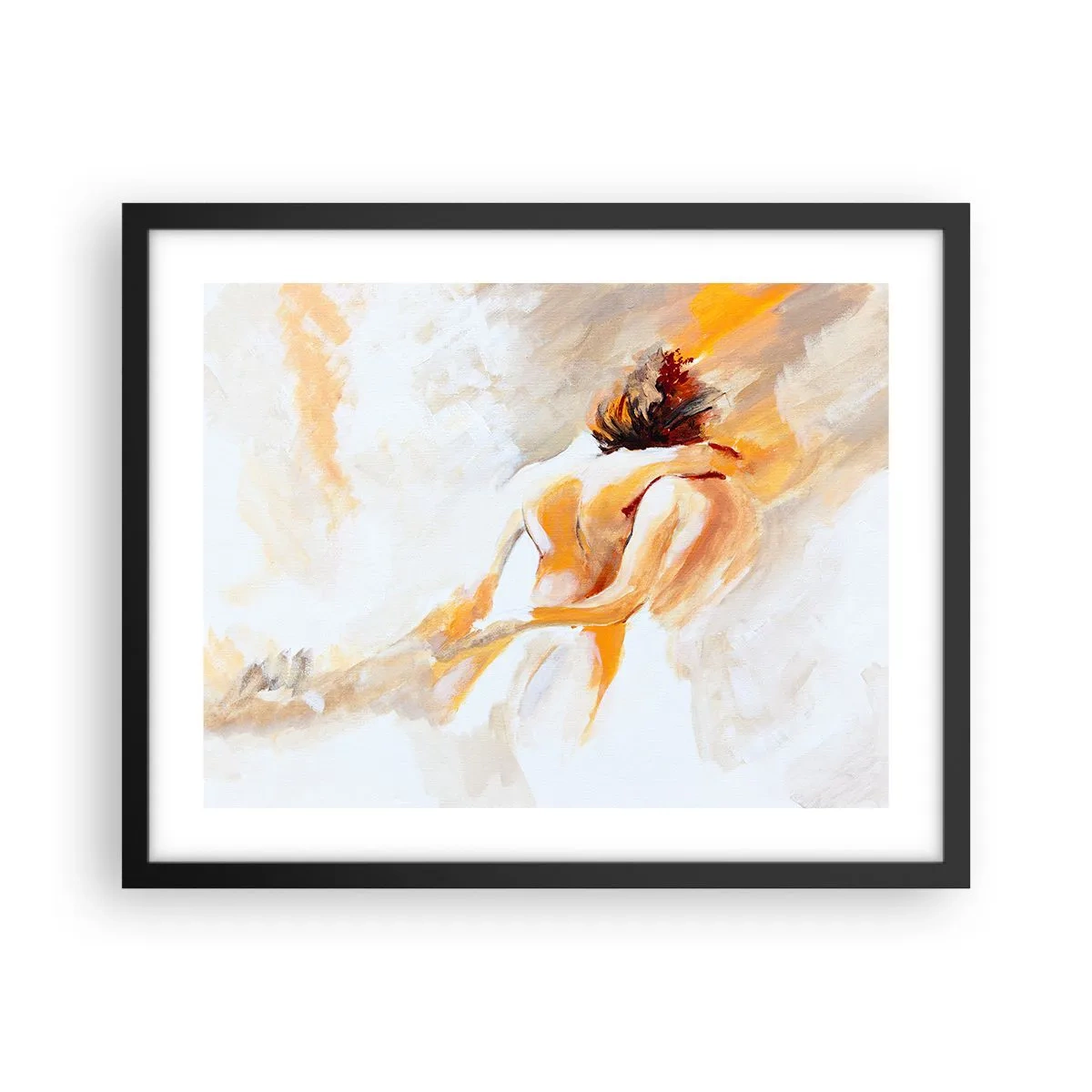 Poster in een zwarte lijst - In de lucht van nabijheid - 50x40 cm