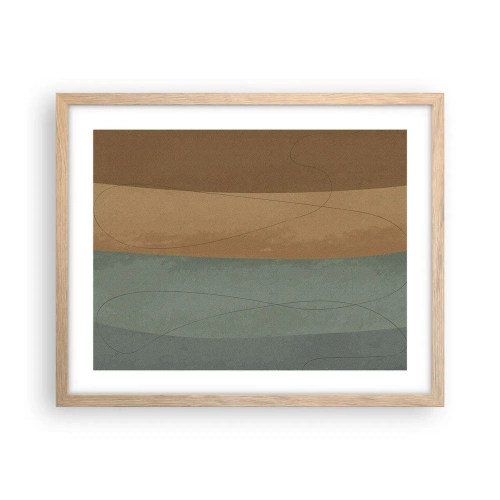 Een poster in een licht eiken lijst - Horizontale compositie - 50x40 cm