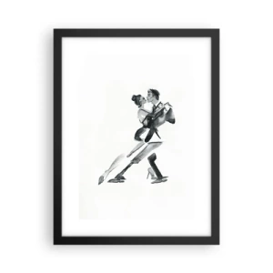 Poster in een zwarte lijst - In één slag - 30x40 cm