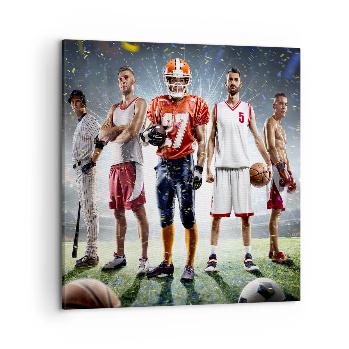 Schilderen op canvas - Veldgladiatoren - 50x50 cm