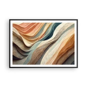 Poster in een zwarte lijst - Het moment vóór de verandering - 100x70 cm