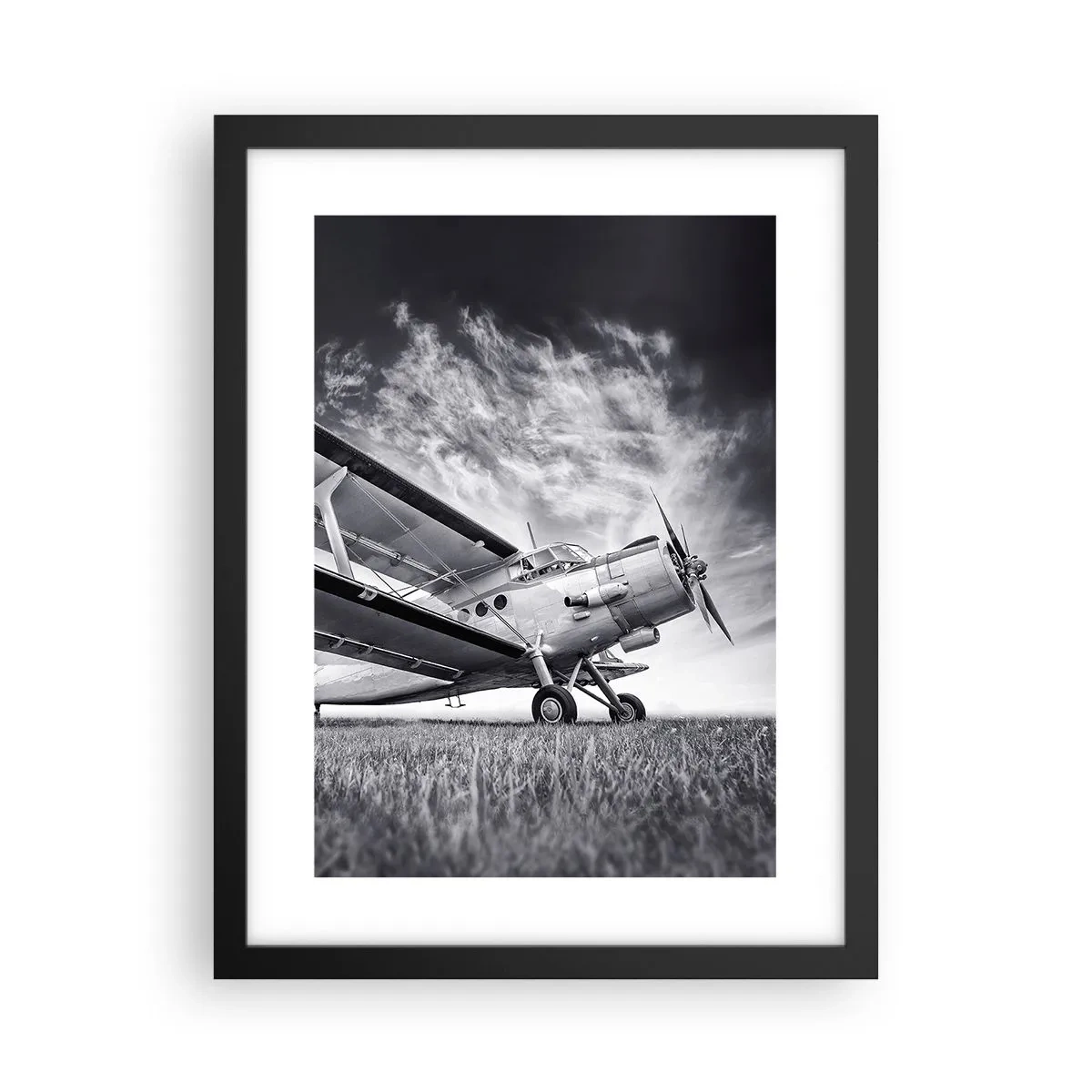 Poster in een zwarte lijst - De gevleugelde zwerver - 30x40 cm