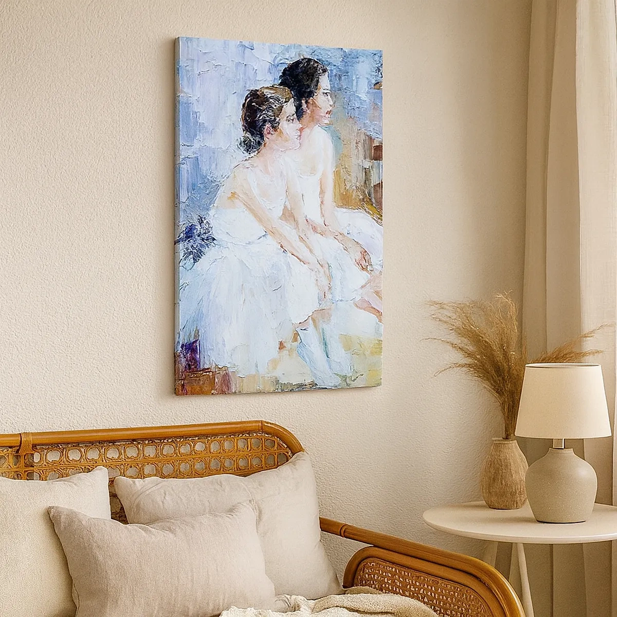 Schilderen op canvas - Rust van jonge zwanen - 50x70 cm